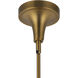 Alora Mood Hazel 1 Light 10.13 inch Aged Gold Pendant Ceiling Light in Clear Glass