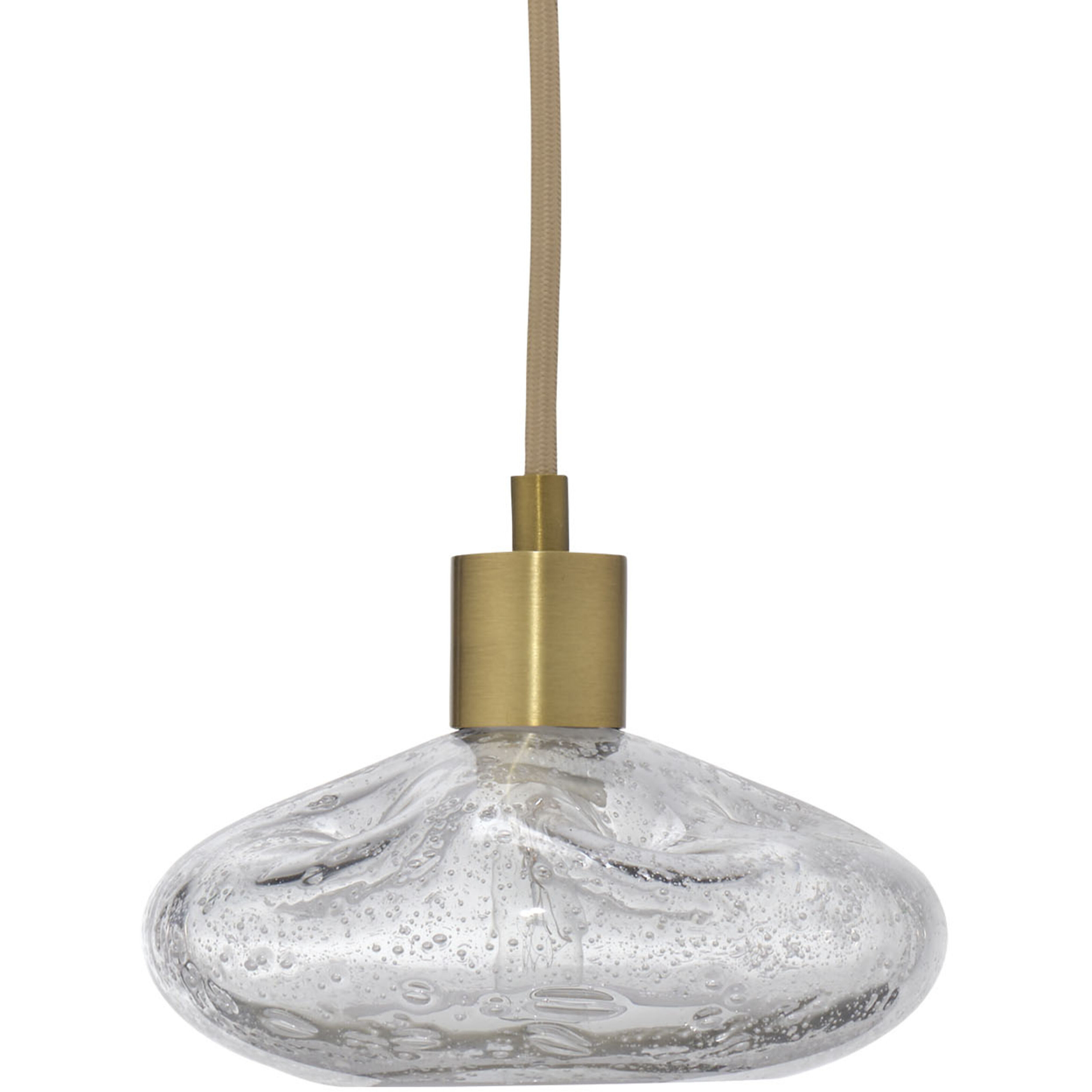 Reservoir LED 7 inch Antique Brass Pendant Ceiling Light, Inline