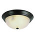 Del Mar 2 Light 13 inch Rubbed Oil Bronze Flushmount Ceiling Light