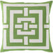 Circles & Squares 20 inch Grass Green, Cream Pillow Kit
