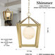 Shimmer 1 Light 13 inch Legacy Brass Pendant Ceiling Light