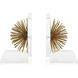 Glint 6 X 4.5 inch Gold with Clear Bookends, Set of 2
