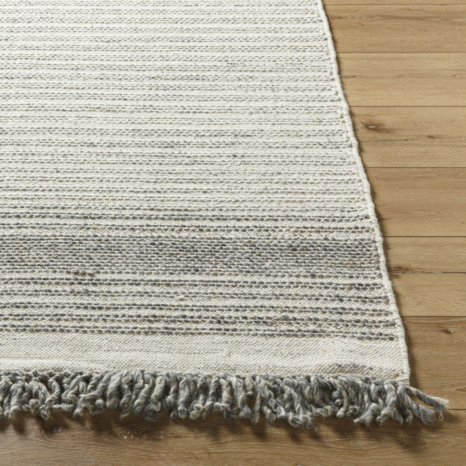 Lucie 36 X 24 inch Ash/Light Silver/Sage Handmade Rug in 2 x 3