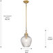 Adeline Pendant Ceiling Light in Modern Brushed Gold