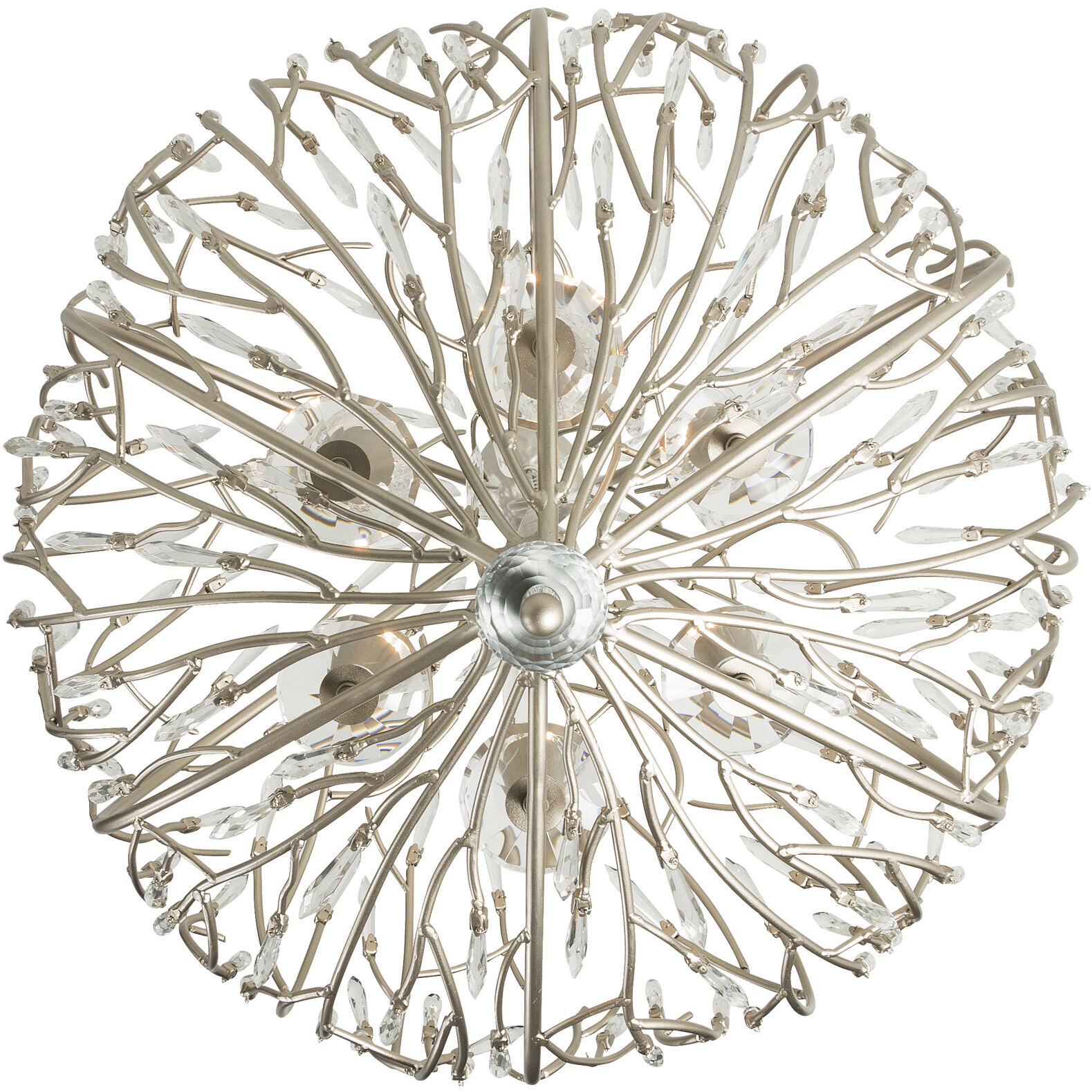 Bask 6 Light 26.5 inch Gold Dust Pendant Ceiling Light