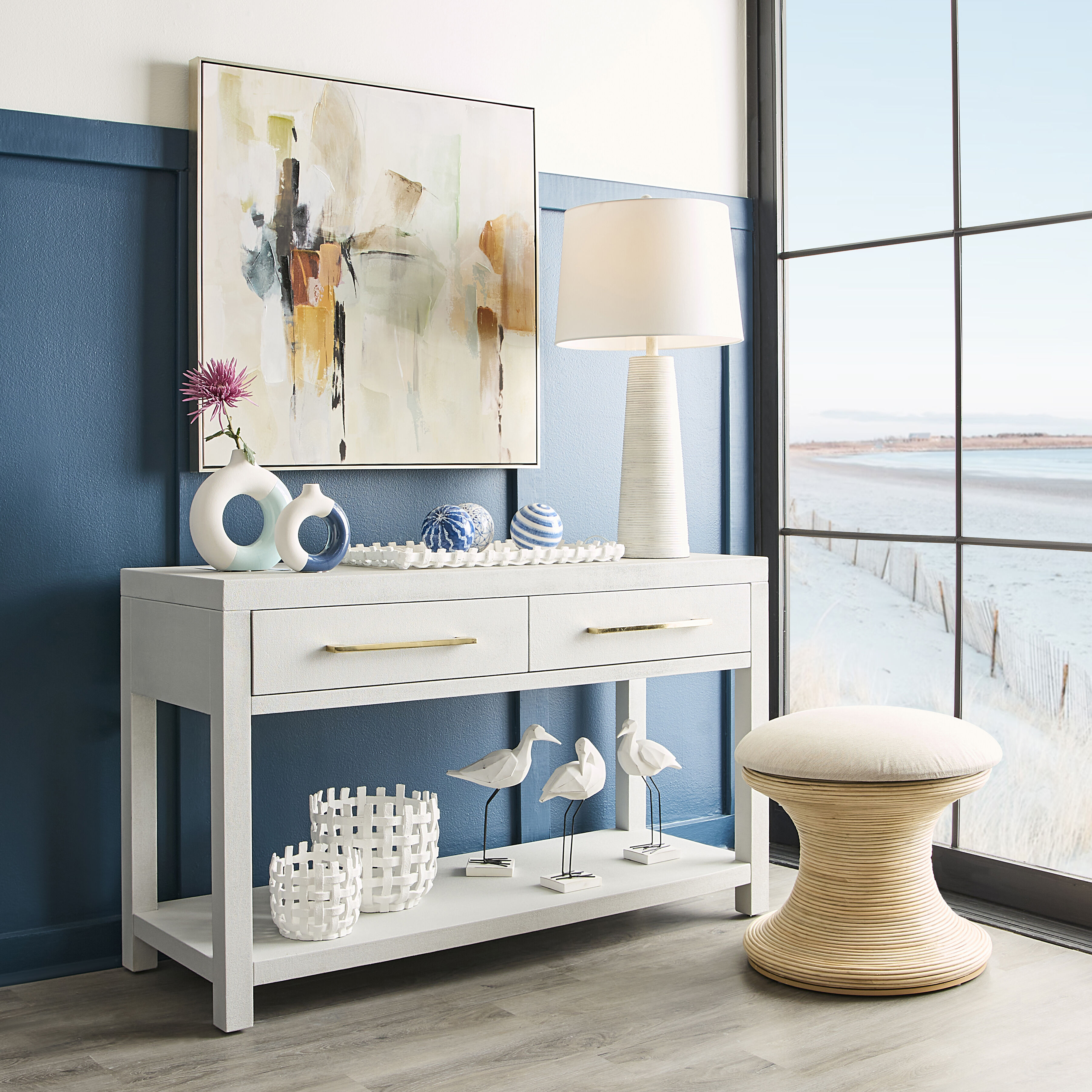 Haney Matte White Tray