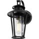 Wensley 1 Light 12.5 inch Black Outdoor Wall Sconce