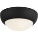 Alora Mood Rubio 2 Light 12.25 inch Matte Black/Opal Matte Glass Flush Mount Ceiling Light
