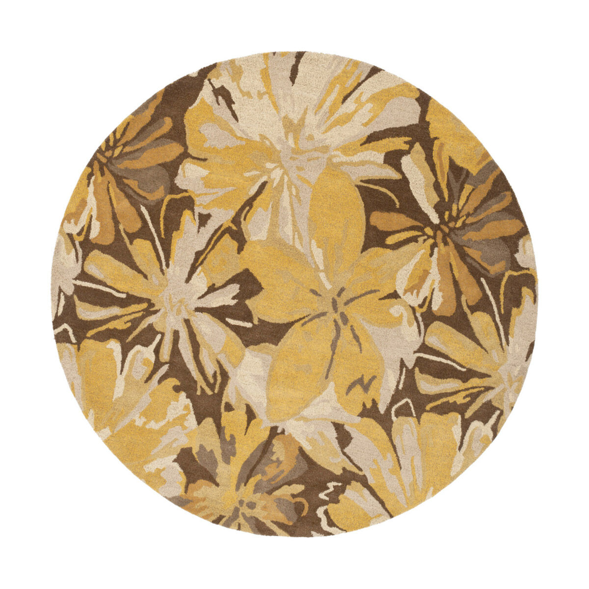 Athena 117 inch Brown and Brown Area Rug, Wool