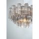 Addis 9 Light 22 inch Polished Chrome Chandelier Ceiling Light in Tronchi Glass Smoke