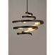Twister 5 Light 25 inch Black/Gold Multi-Light Pendant Ceiling Light