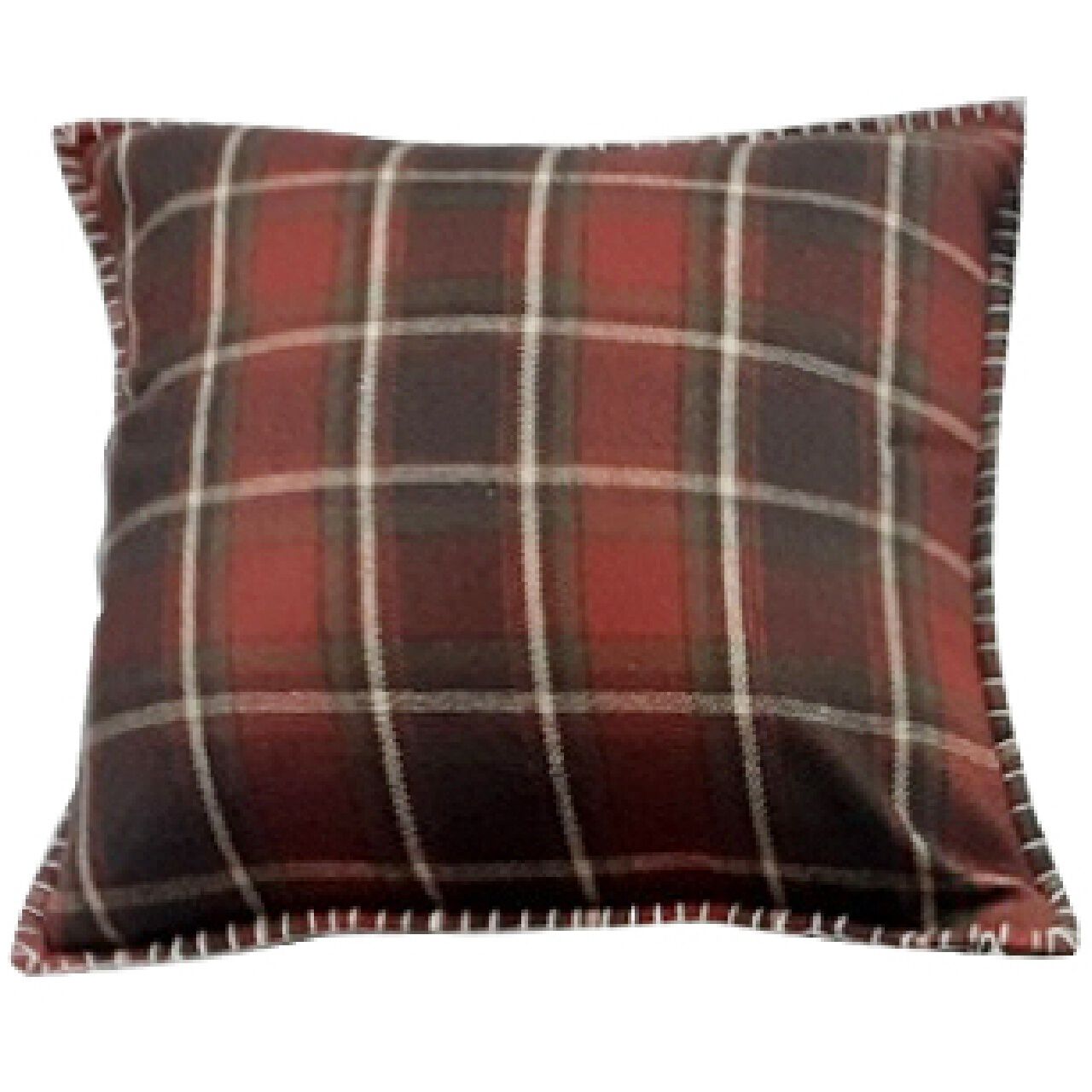 Anita 18 X 18 inch Brown/Red Pillow