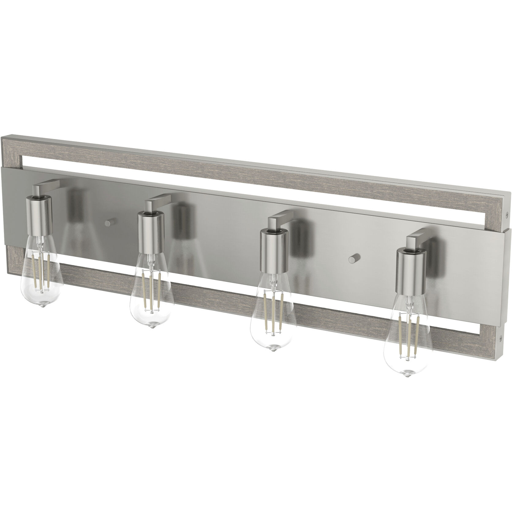 Woodburn 4 Light Brushed Nickel Vanity Light Wall Light