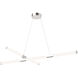 Akari LED 32.38 inch Brushed Nickel Chandelier Ceiling Light