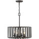 Open Air Reid 4 Light 20 inch Brushed Graphite Outdoor Hanging in Non-LED