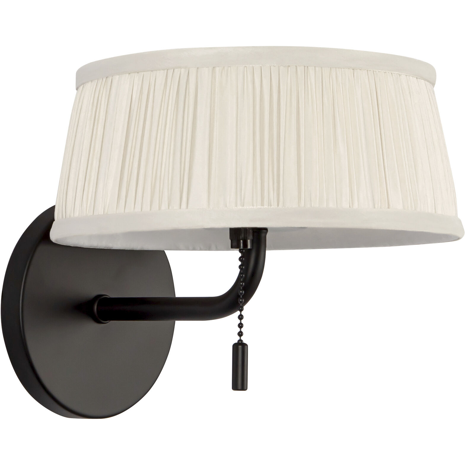 Alora Mood Scout 2 Light 8.13 inch Matte Black and White Linen Bath Vanity Light Wall Light