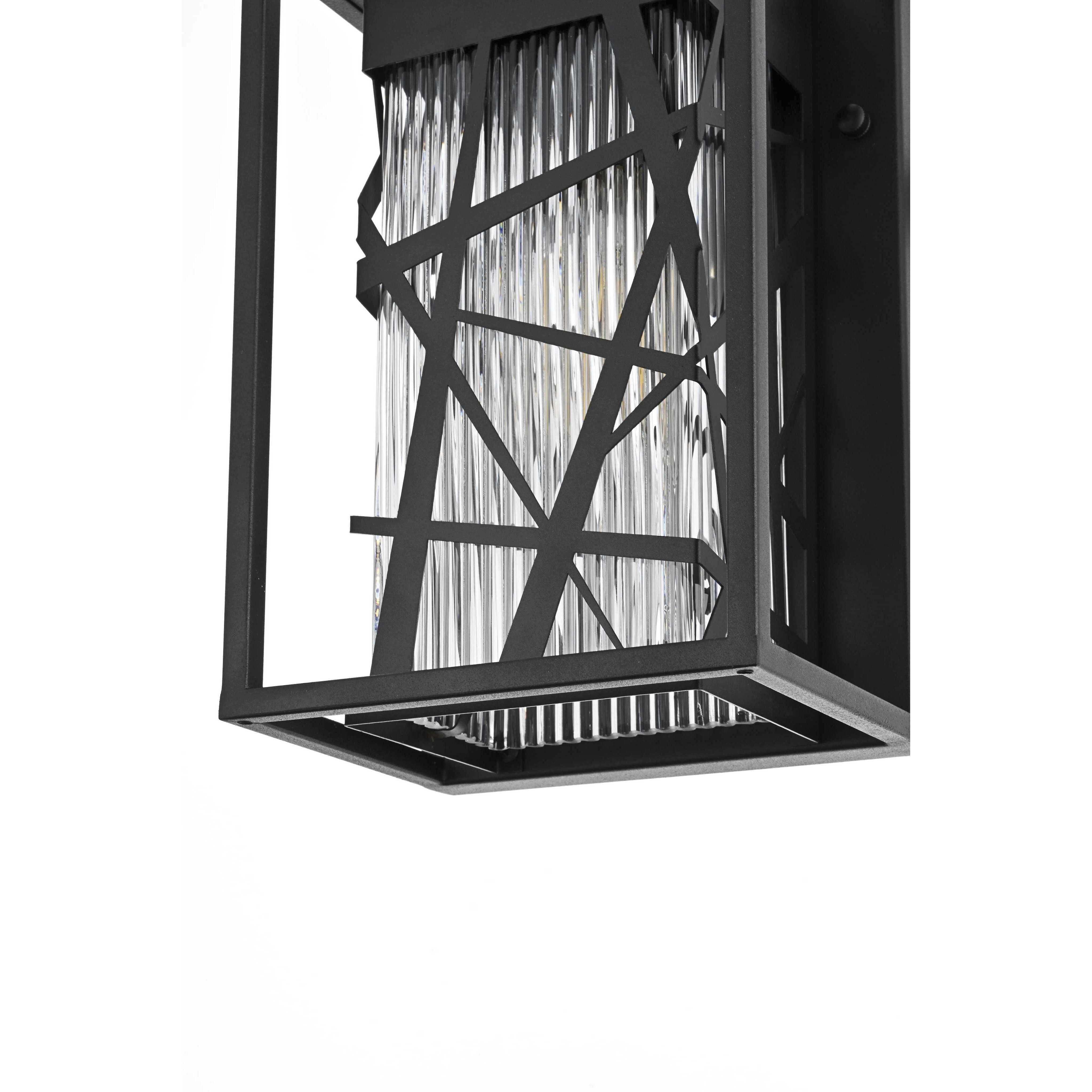 Eyre 1 Light 11.5 inch Black Outdoor Wall Sconce