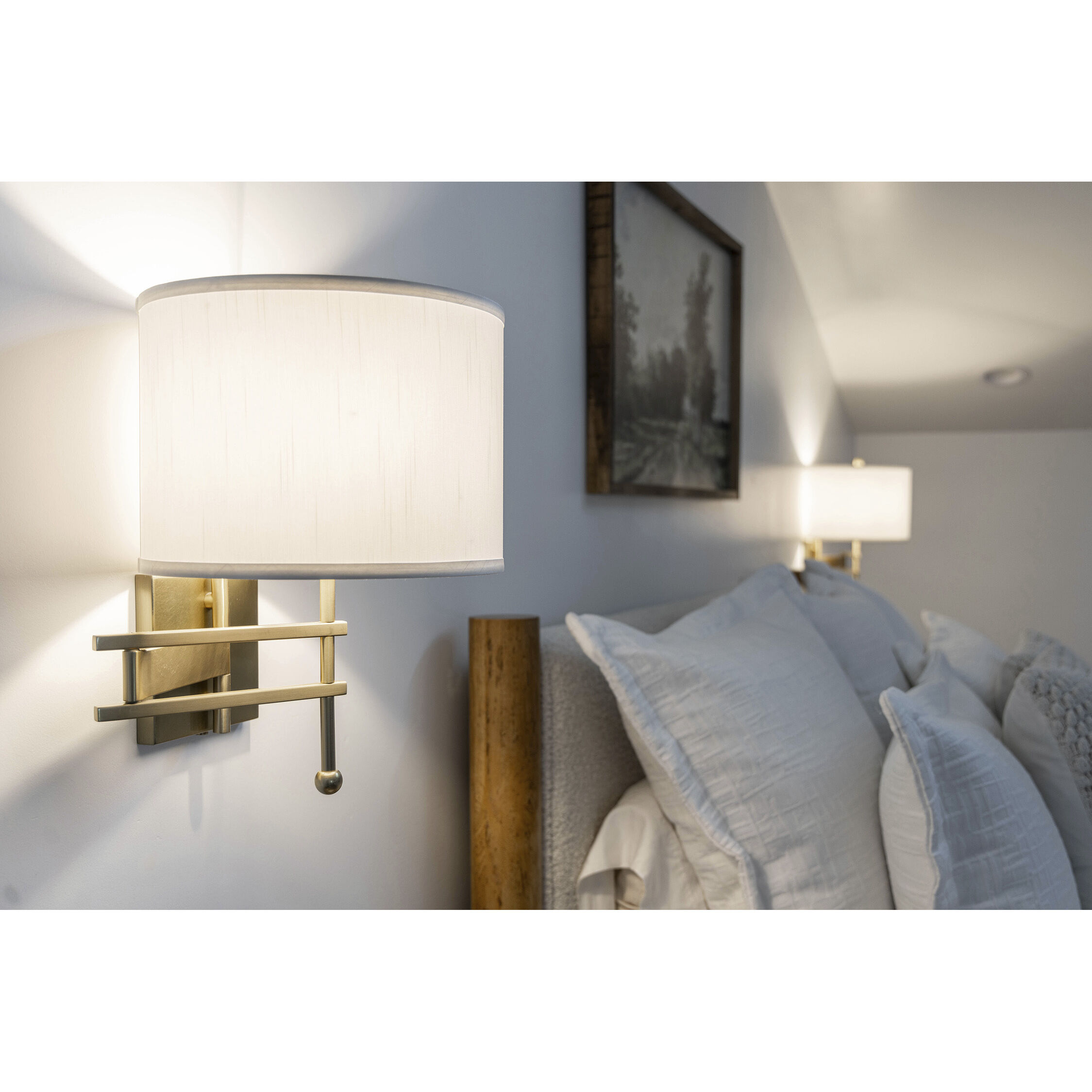 Marshall 20.5 inch 60.00 watt Aged Brass Task Sconce Wall Light