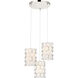 Missing Link 3 Light 18 inch Polished Nickel Pendant Ceiling Light