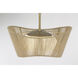 Key Largo 1 Light 16 inch Soft Brass Semi Flush Ceiling Light