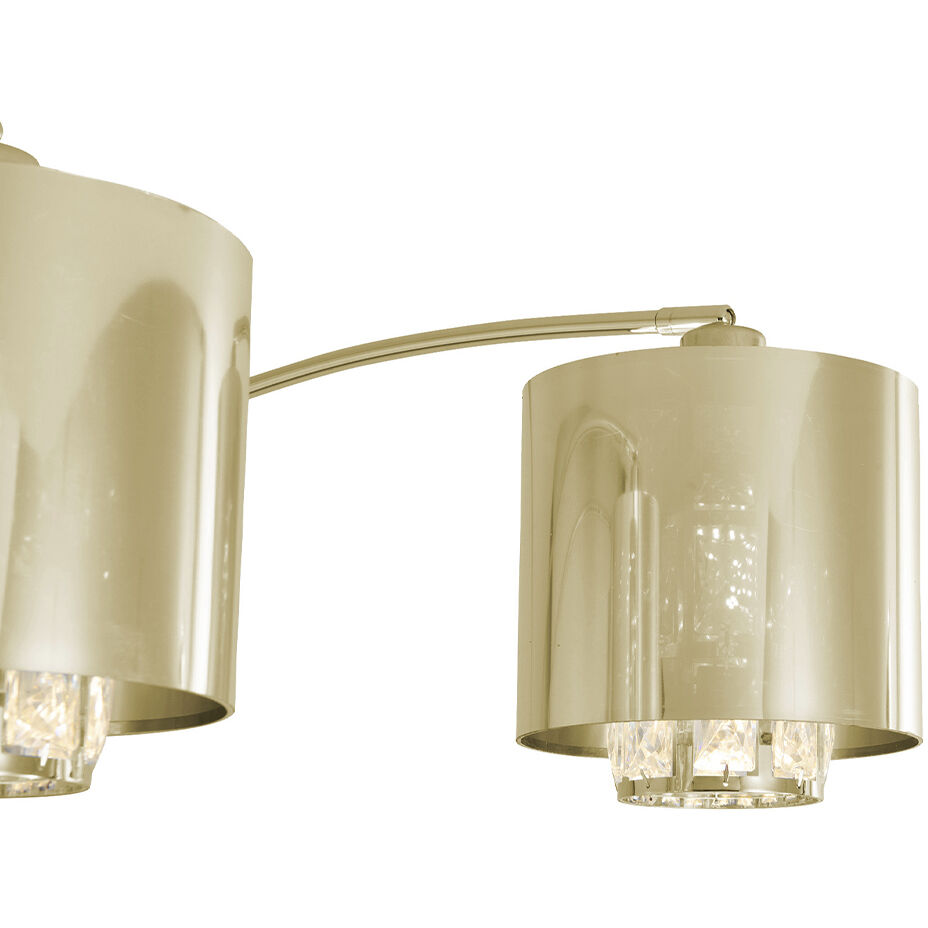 Marilyn 90 inch 28.00 watt Weathered Brass and Black Arc Floor Lamp Portable Light