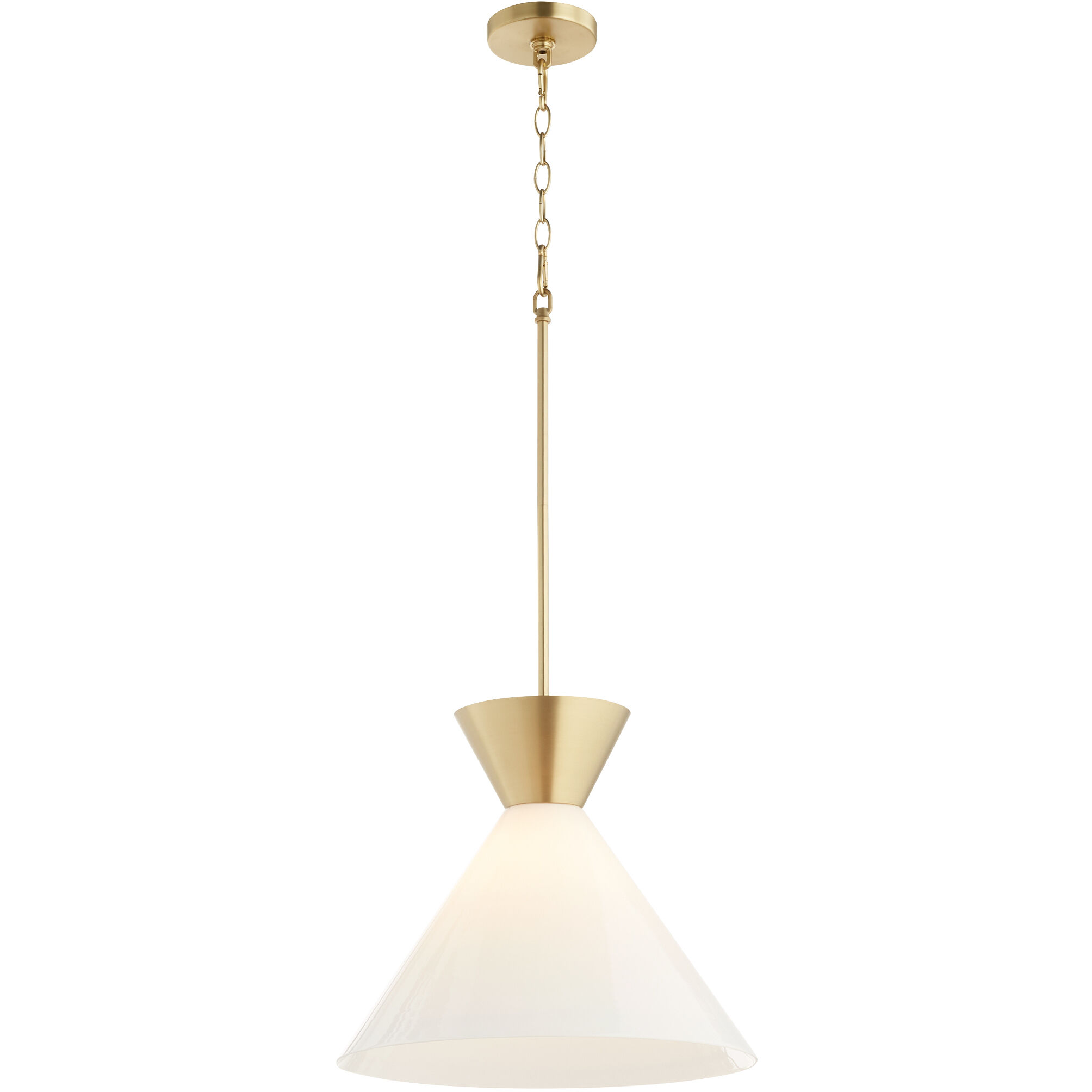 Beldar 1 Light 17 inch Aged Brass Pendant Ceiling Light in Opal