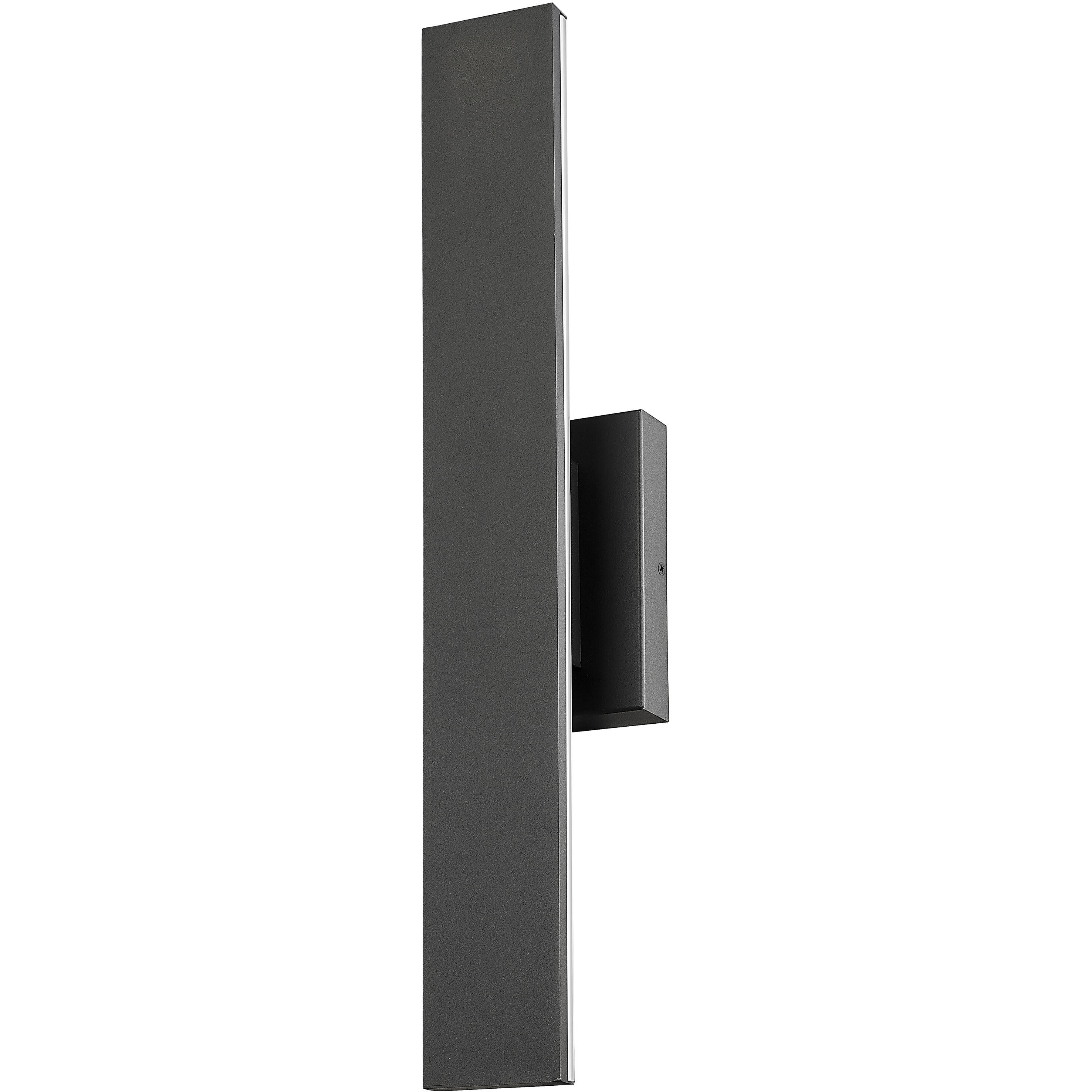 Stylet LED 24 inch Sand Black Outdoor Wall Light