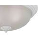 Huntington 3 Light 15 inch White Flush Mount Ceiling Light