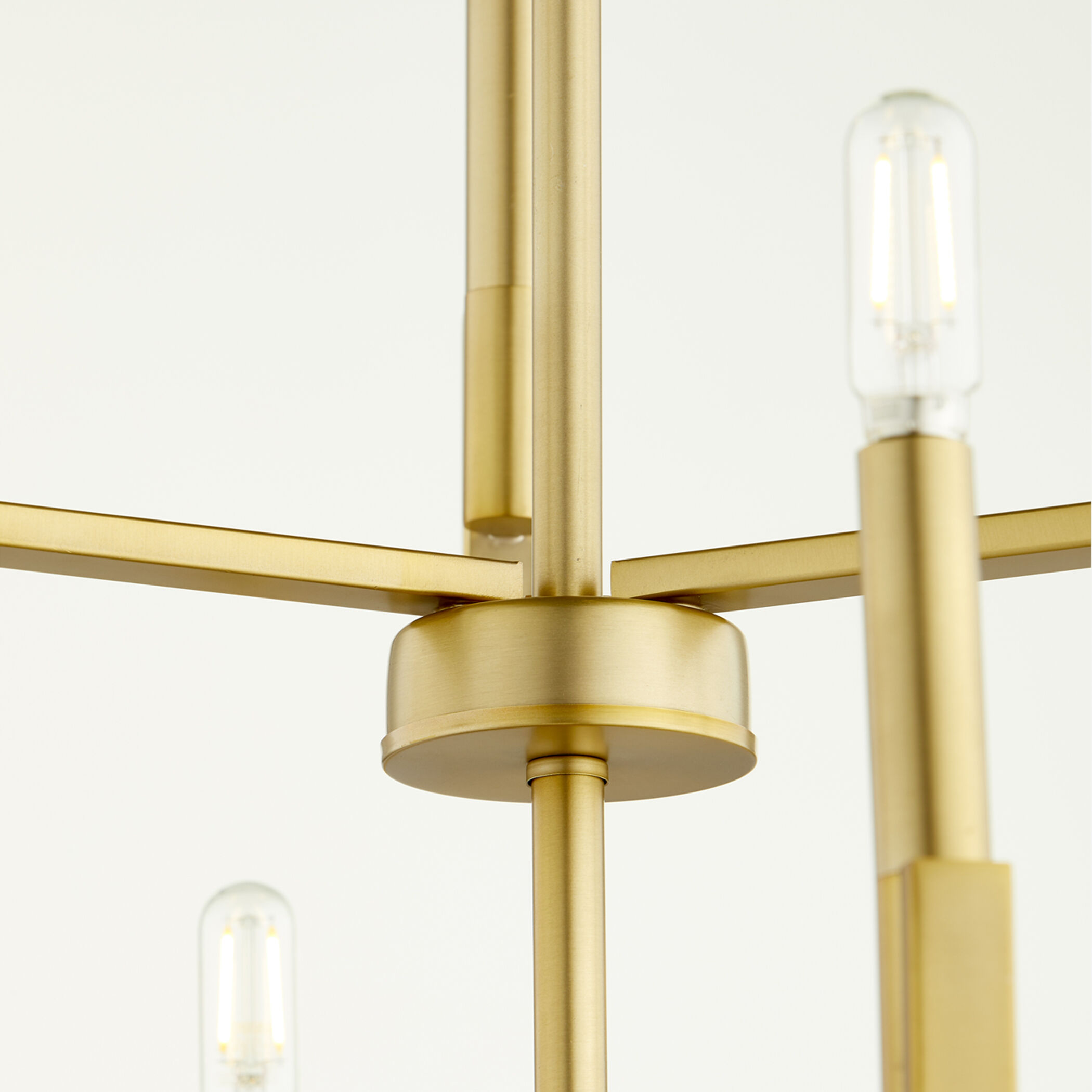 Tempo 9 Light 28.75 inch Aged Brass Chandelier Ceiling Light