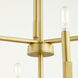 Tempo 9 Light 28.75 inch Aged Brass Chandelier Ceiling Light