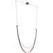 Ayers LED 59 inch Champagne Gold and Black and Brown Linear Chandelier Ceiling Light