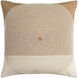 Eternity 18 X 18 inch Beige / Brown Accent Pillow