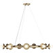 Palta 9 Light Champagne Bronze Chandelier Ceiling Light, 1 Tier, Medium