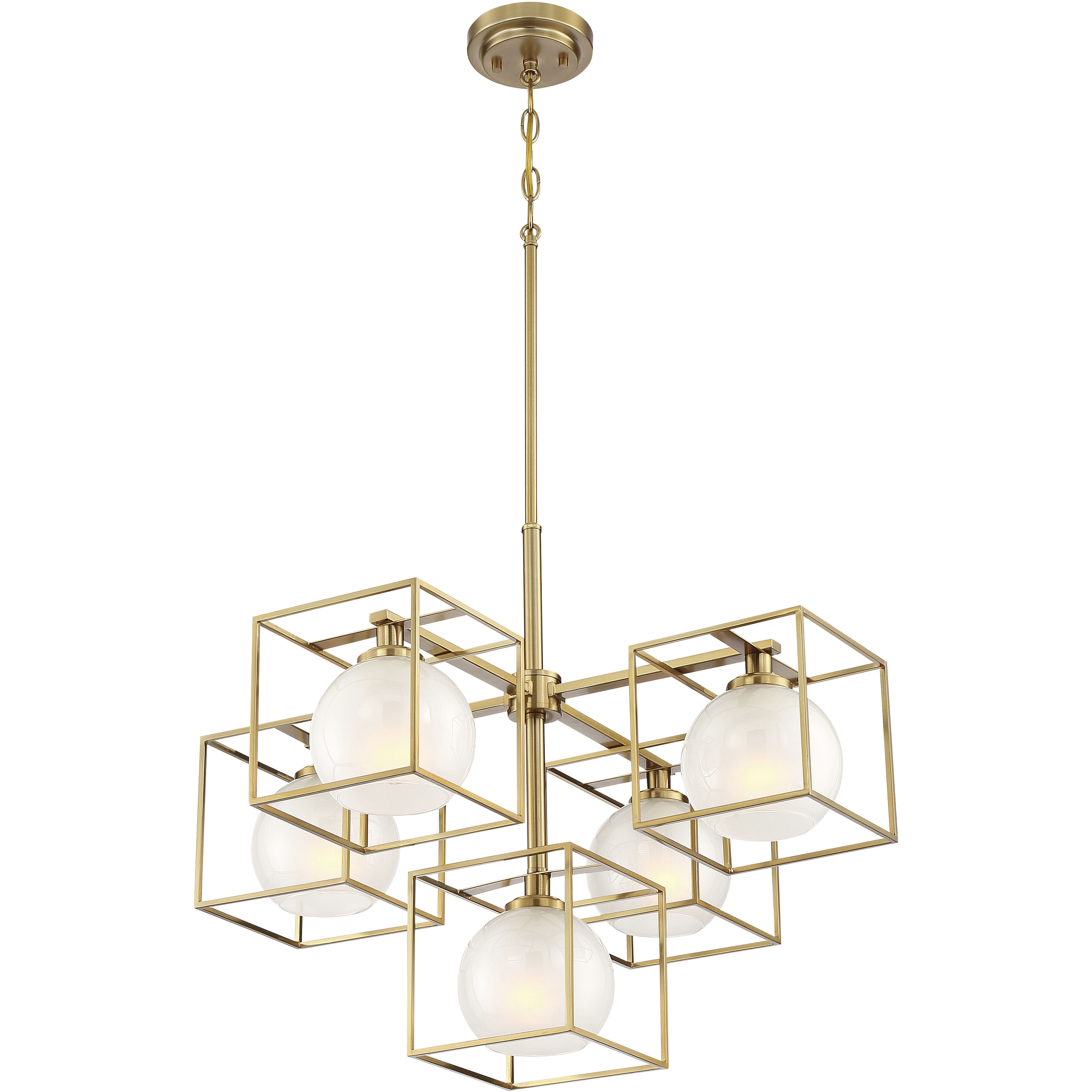 Cowen 5 Light 26 inch Brushed Gold Chandelier Ceiling Light