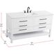 Karson 60 X 34 inch White Bathroom Vanity Cabinet