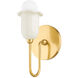 Delilah 1 Light 4.75 inch Aged Brass Wall Sconce Wall Light