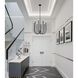 Dahlia LED 28 inch Plaster Black Chandelier Ceiling Light