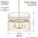 Park Slope 5 Light 25 inch Nouveau Gold Pendant Ceiling Light