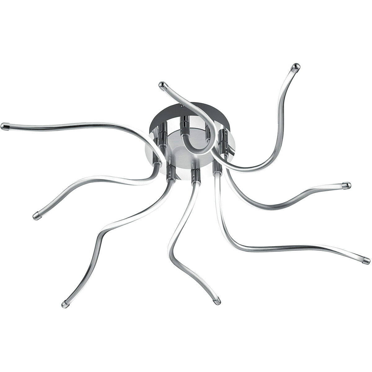 Portofino 8 Light 33 inch Chrome Flush Mount Ceiling Light