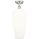 Ballston Chelsea 1 Light 8 inch Brushed Satin Nickel Semi-Flush Mount Ceiling Light in White