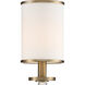 Hatfield Bath Wall Light in Vibrant Gold