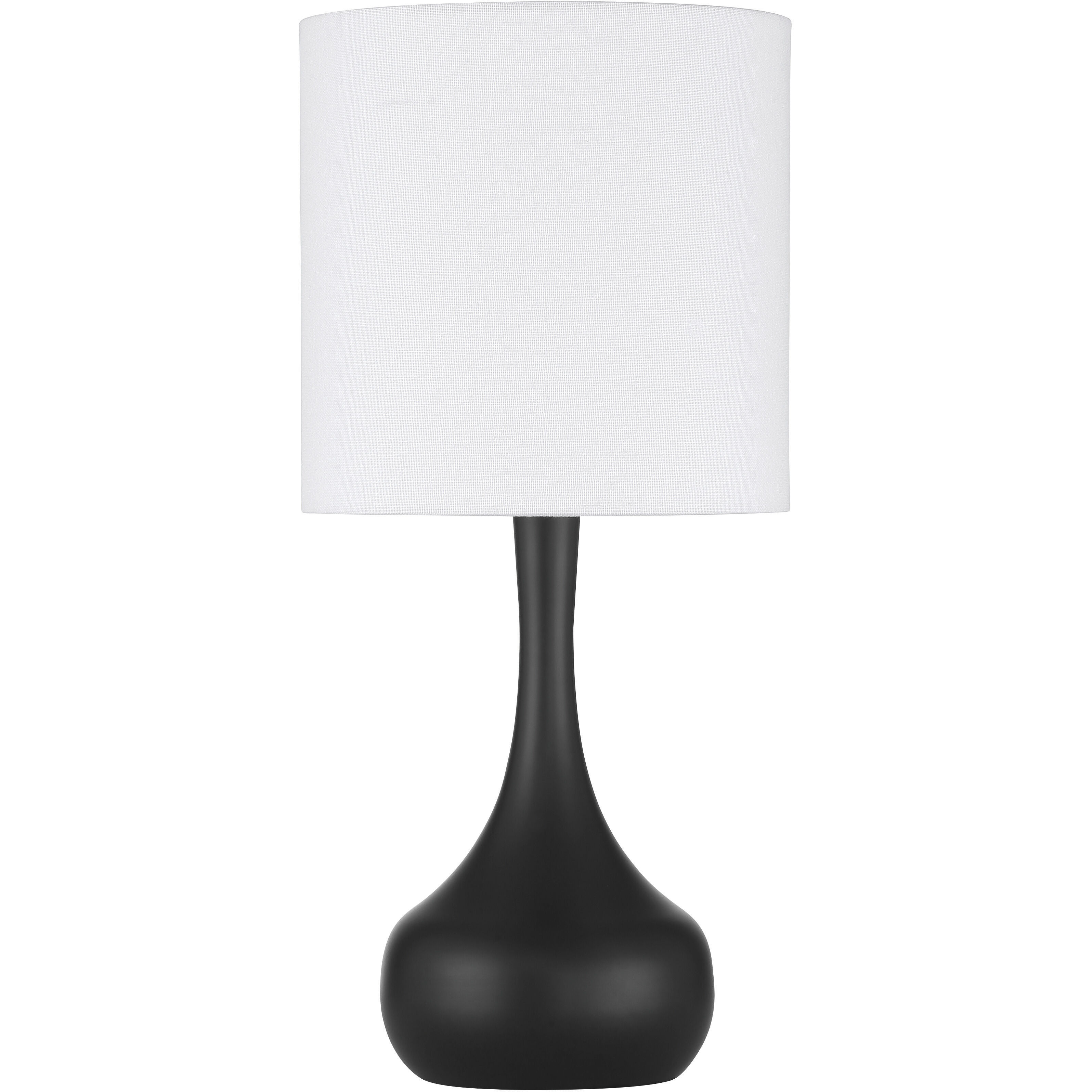 Pallo 17.25 inch 60 watt Flat Black Table Lamp Portable Light