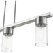 Carson 3 Light 30 inch Brushed Nickel Linear Chandelier Ceiling Light
