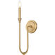 Jisele Wall Sconce Wall Light in Rubbed Brass