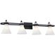 Fusion Collection - Ludlow 35.5 inch Matte Black Bath Bar Wall Light