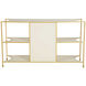 Jeanelle 53.5 X 16 inch Cerused White / Stained Gold Console Table