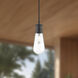 Alora Mood Marcel 1 Light 4.38 inch Clear Bubble Glass/Textured Black Exterior Pendant