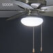Soft Modern LED White Fan Light Kits