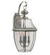 Courtyard 3 Light 22 inch Brushed Nickel Outdoor Wall Lantern