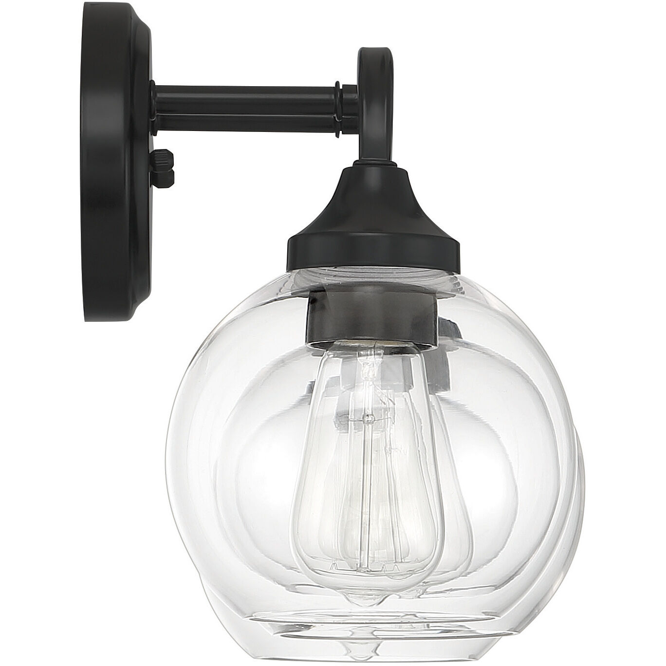 Glenda 3 Light 23 inch Flat Black Vanity Light Wall Light